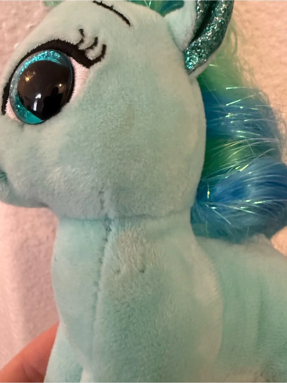 TY Beanie Boo Topaz the Teal Pony Horse Plush 6 inch - No tag